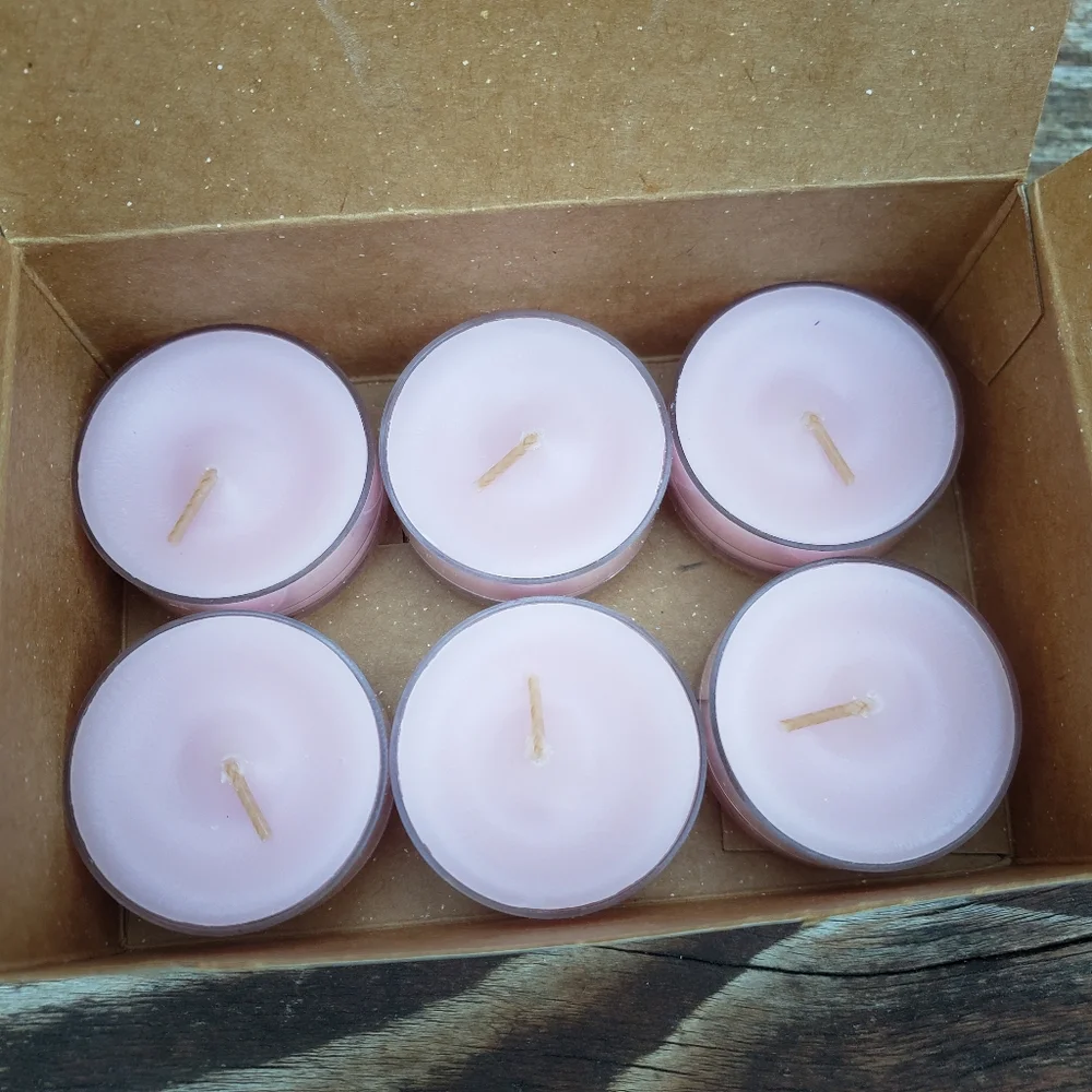 (10) PartyLite Strawberry Rhubarb Universal Tealight Candles - Retired - Picture 4 of 12